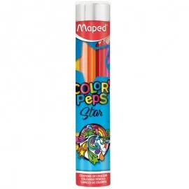 CRAYON COULEUR 12/18 ROND METAL MAPED